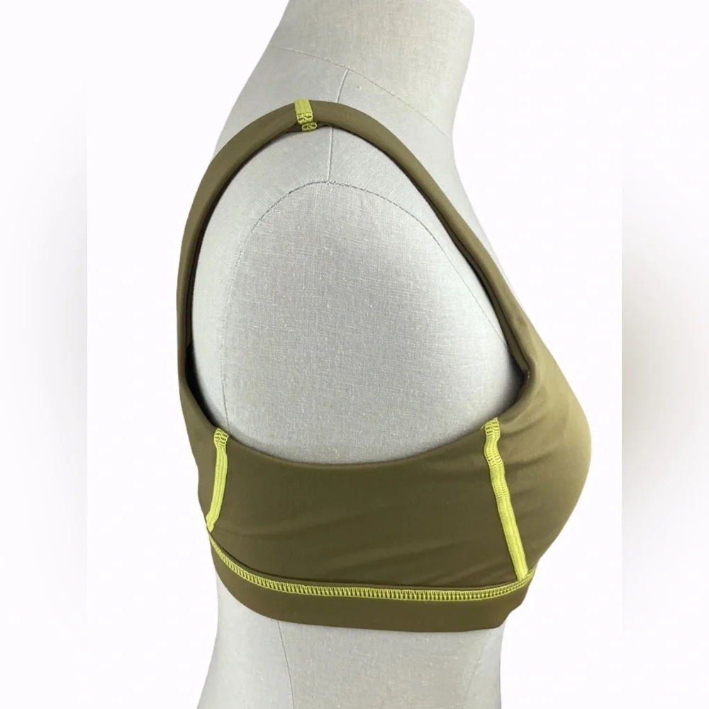OFFLINE By Aerie GOALS Sweat Most Support Sport Bra in Mustard Size XL New